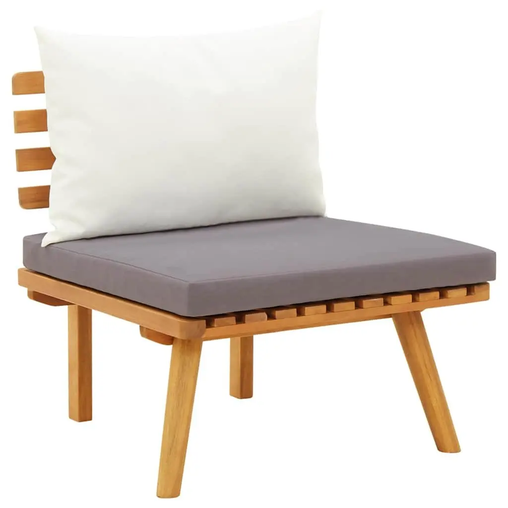 5 Piece Acacia Lounge Set with Cushions
