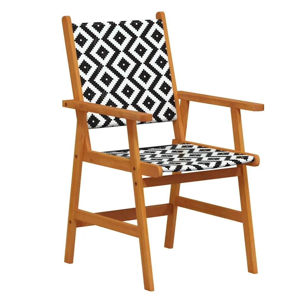 9 Piece Garden Dining Set Outdoor Patio Acacia Wood Brown Furniture