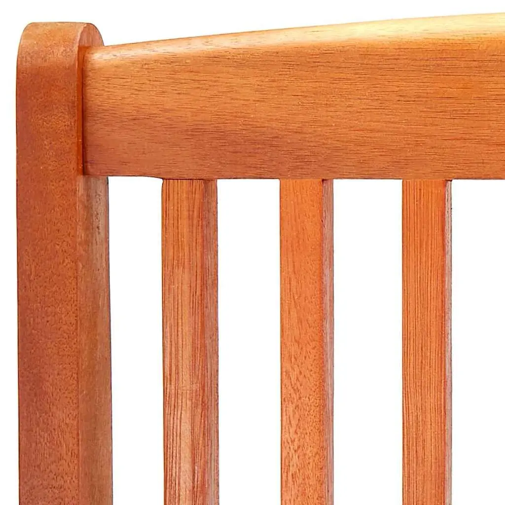 Folding Garden Chairs Outdoor Dining Set 8 Piece Eucalyptus Wood Brown