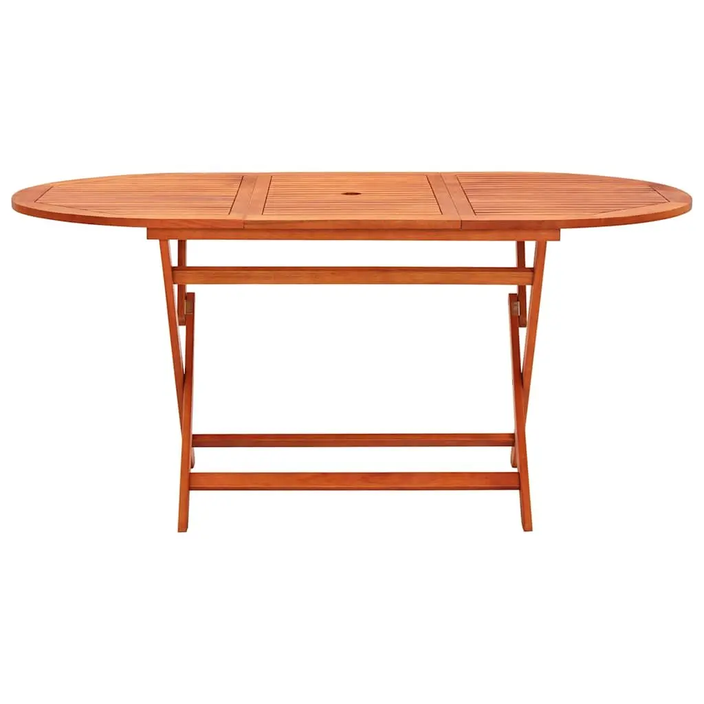 Outdoor Dining Set 9 Piece Folding Garden Patio Furniture Eucalyptus Wood Brown