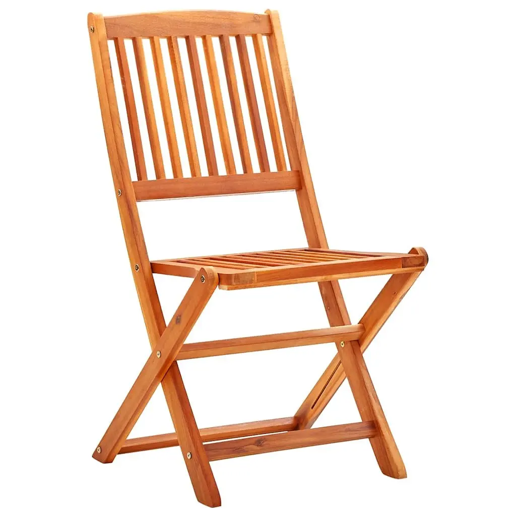 Outdoor Dining Set 9 Piece Folding Garden Furniture Eucalyptus Wood Table Chairs