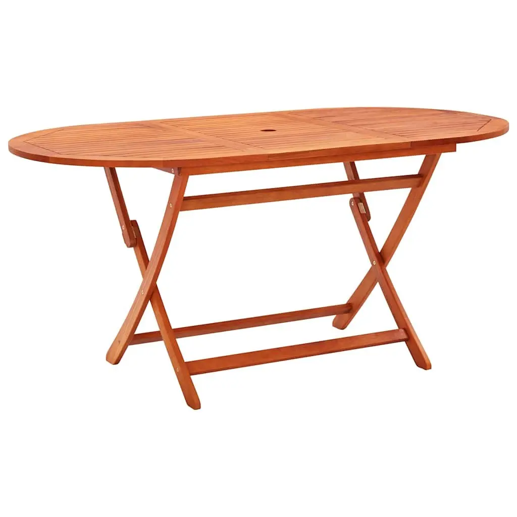 Outdoor Dining Set 9 Piece Folding Garden Furniture Eucalyptus Wood Table Chairs