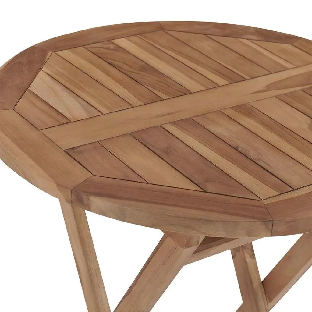 3 Piece Teak Wood Outdoor Dining Set