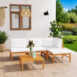 Comfortable 5 Piece Garden Lounge Set for Relaxation