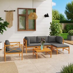 Value and Comfort in 6 Piece Outdoor Lounge Set