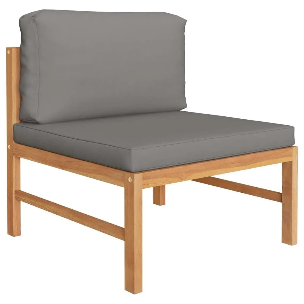3-Seater Garden Sofa with Solid Teak Build
