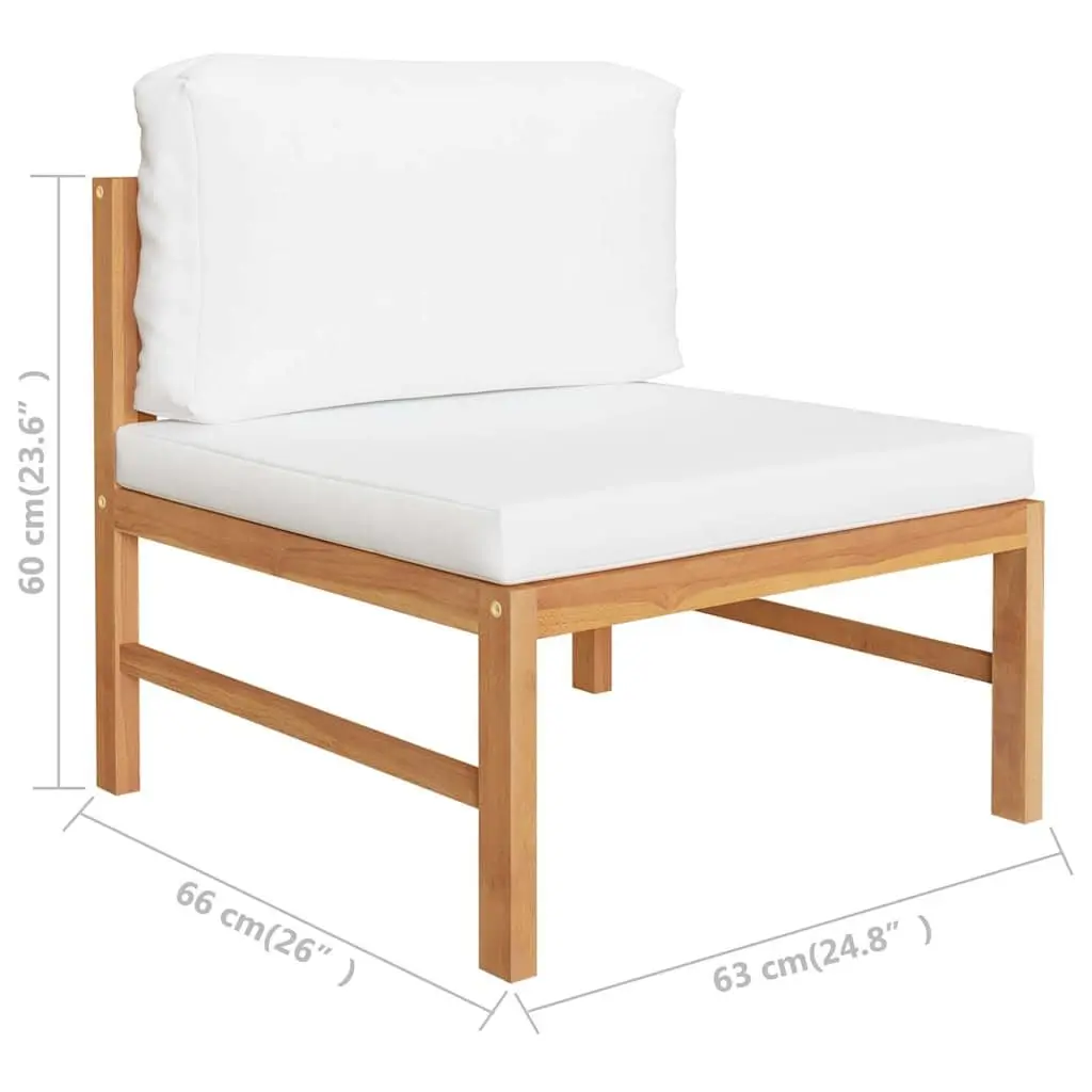 4 Piece Teak Wood Lounge Set