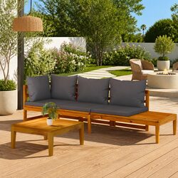 Reliable 3 Piece Garden Lounge Set with Practical Value