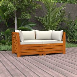 Comfortable 2-Seater Garden Sofa with Durable Cushions