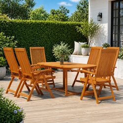 Warm and Practical 7-Piece Garden Dining Set for You