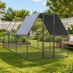 Reliable 2x6x2m Chicken Cage for Small Animals
