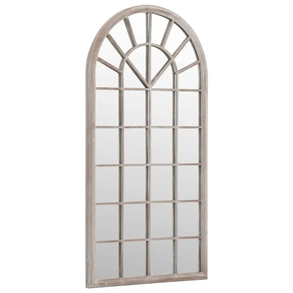 Mirror Wall Mounted Indoor Decor 90x45 cm Cream Iron Frame