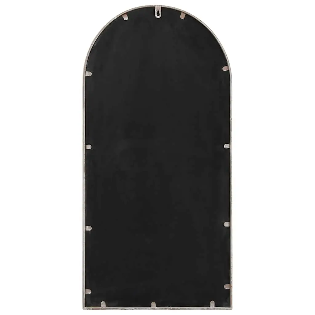 Mirror Wall Mounted Indoor Decor 90x45 cm Cream Iron Frame