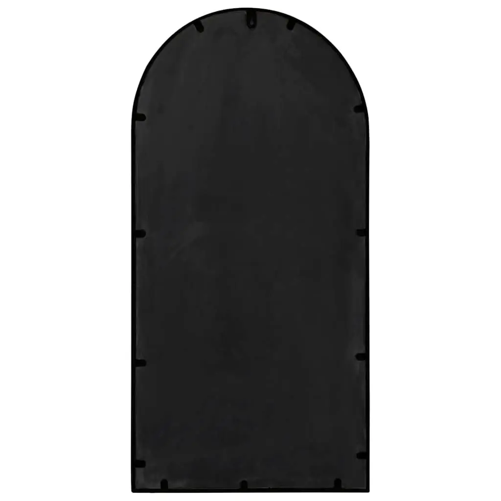 Indoor Wall Mounted Decorative Accent Mirror 90x45cm Black Iron Frame