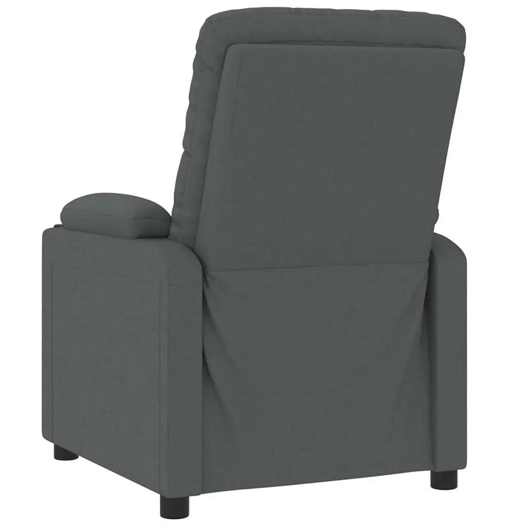 Electric Massage Chair Stand Up Lift Function Grey Fabric