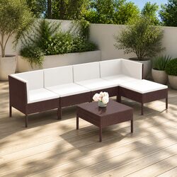 Comfortable and Practical 6-Piece Garden Lounge Set