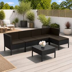 Reliable 6-Piece Garden Lounge Set for All Seasons