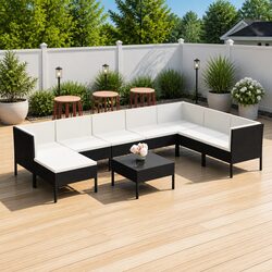 Reliable 9-Piece Garden Lounge Set with Quality Materials