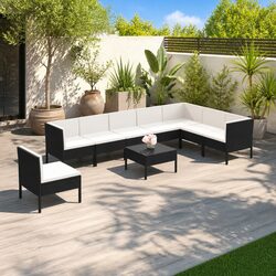 Reliable 9 Piece Garden Lounge Set: Comfort and Style