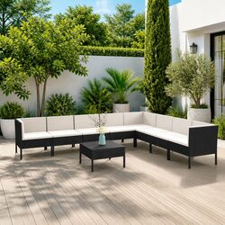 9-Piece Garden Lounge Set: Comfort Meets Practicality