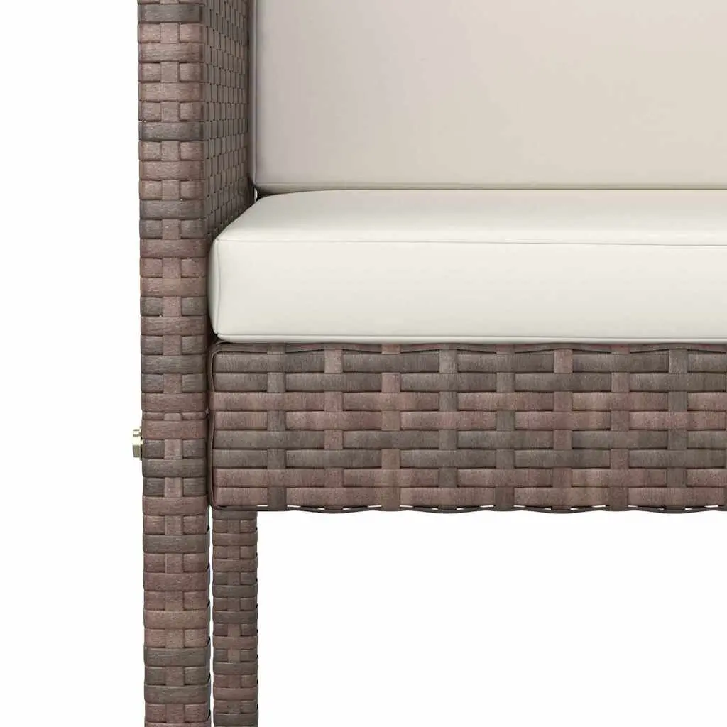 3 Piece Outdoor Bar Set with Cushions