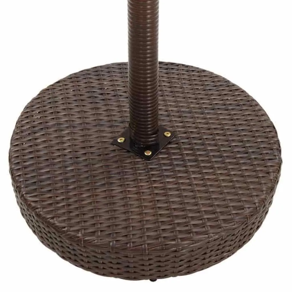 Garden Bar Set 5 Piece with Cushions Poly Rattan Outdoor Patio Table Stools Set