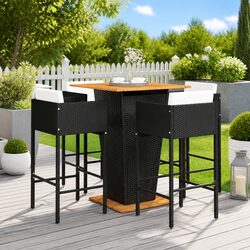 Value-Driven 5 Piece Garden Bar Set with Comfort and Style