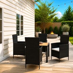 Value-Packed 5-Piece Outdoor Dining Set with Removable Cushions
