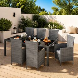Warm and Reliable 7 Piece Outdoor Dining Set