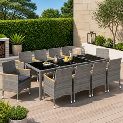 Value-Driven 11 Piece Outdoor Dining Set for Comfort
