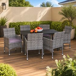 Comfortable and Durable 7-Piece Garden Dining Set
