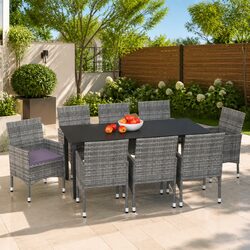 Comfortable and Affordable 9-Piece Garden Dining Set