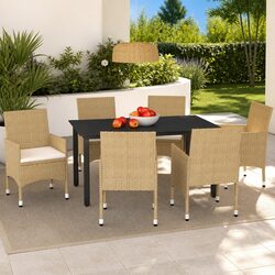 Comfort and Value in This 7-Piece Outdoor Dining Set