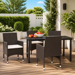 5 Piece Garden Dining Set - Practical Design for Outdoor Use