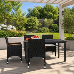 Comfortable and Reliable 5 Piece Garden Dining Set