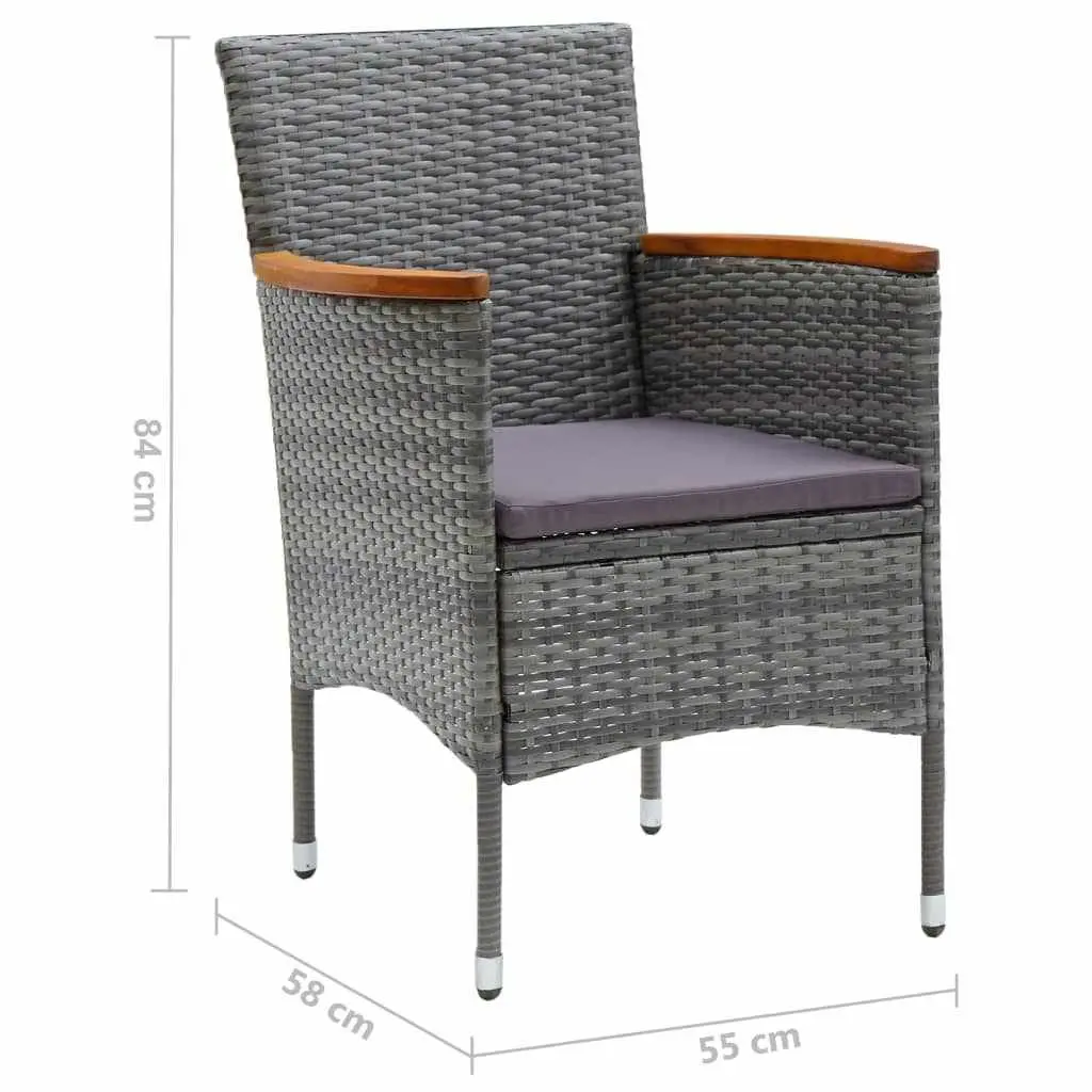 7 Piece Garden Dining Set with Cushions