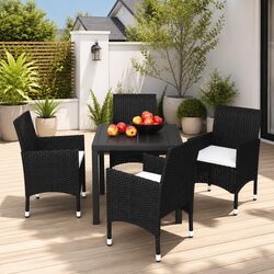 Practical 5 Piece Outdoor Dining Set with Comfort