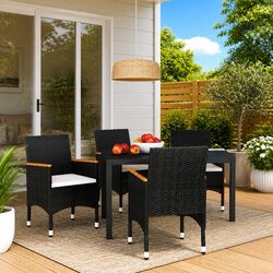 Comfortable Garden Dining Set with 5 Pieces for Relaxation