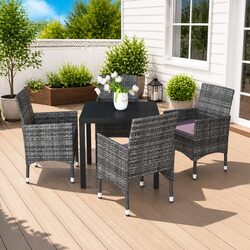 Value-Driven Garden Dining Set with Cozy Cushions