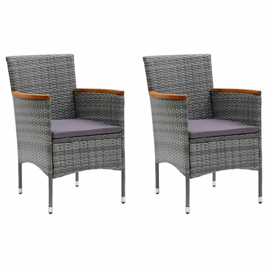 Grey Rattan Dining Set for Outdoors