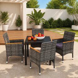 5-Piece Patio Dining Set: Practical Comfort and Style