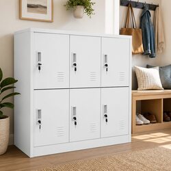 Reliable Grey Steel Locker Cabinets with Lockable Storage