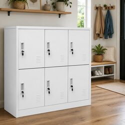Value-Packed 5 Piece Storage Locker Set in Grey