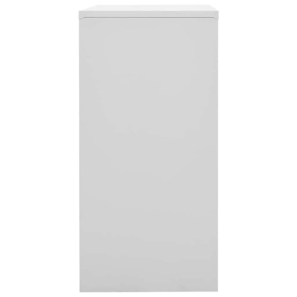 Locker Cabinet Set 5 Piece Storage Organiser Steel Lockable Office School Light Grey Blue