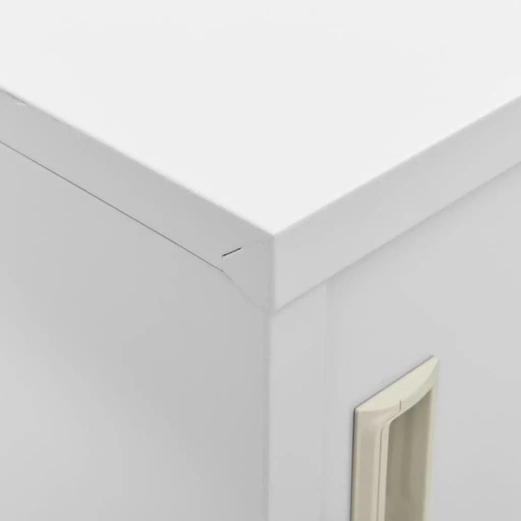 Storage Locker Cabinet Set 5 Piece Modern Organiser 90L x 45W x 92.5H cm Light Grey Steel
