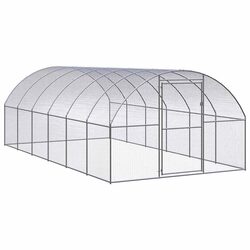 Reliable 3x6x2 m Chicken Coop in Galvanised Steel