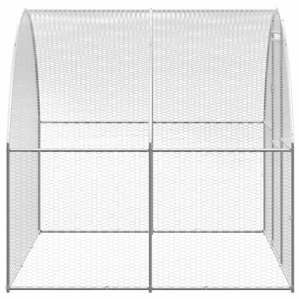 Outdoor Chicken Coop 3x12x2m Galvanised Steel Enclosure Run Poultry Duck House