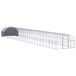 Reliable Outdoor Chicken Coop 3x24x2m in Galvanised Steel