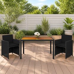 Garden Dining Set with Cushions: Durable and Cozy