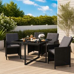 Comfortable and Value-packed 5 Piece Outdoor Dining Set